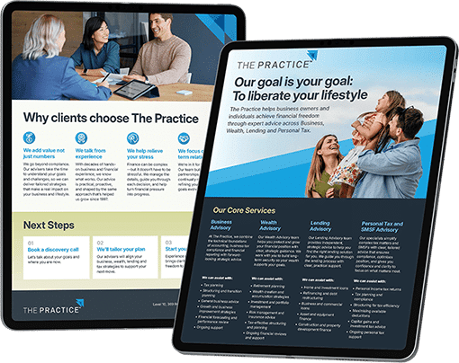 brochure mockup no shadow The Practice